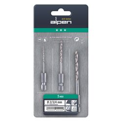 Drill Bit Set 3 Piece Hex Shank Super 2-3-4mm